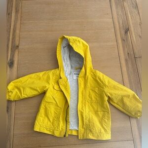 Yellow Old Navy Rain Jacket 18-24 months